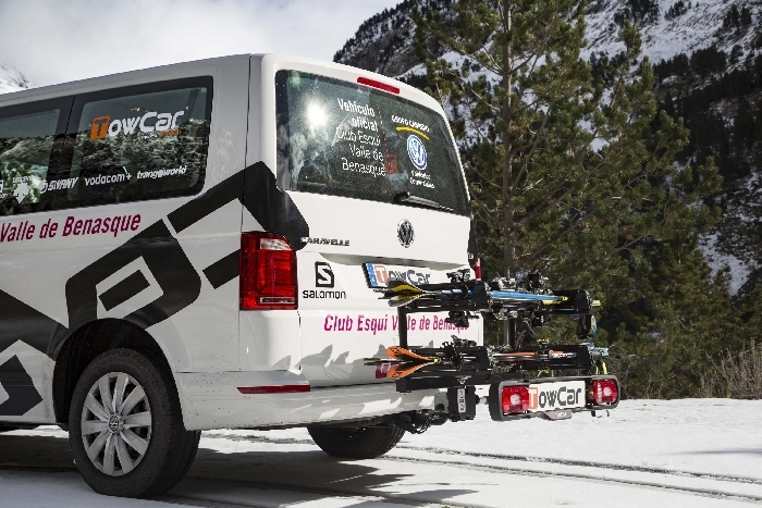 TowCar Aneto SKI u. Snowboard Heckträger für d. Anhängerkupplung